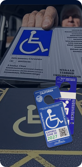 Fake handciap parking permit, fake handciap parking permit series